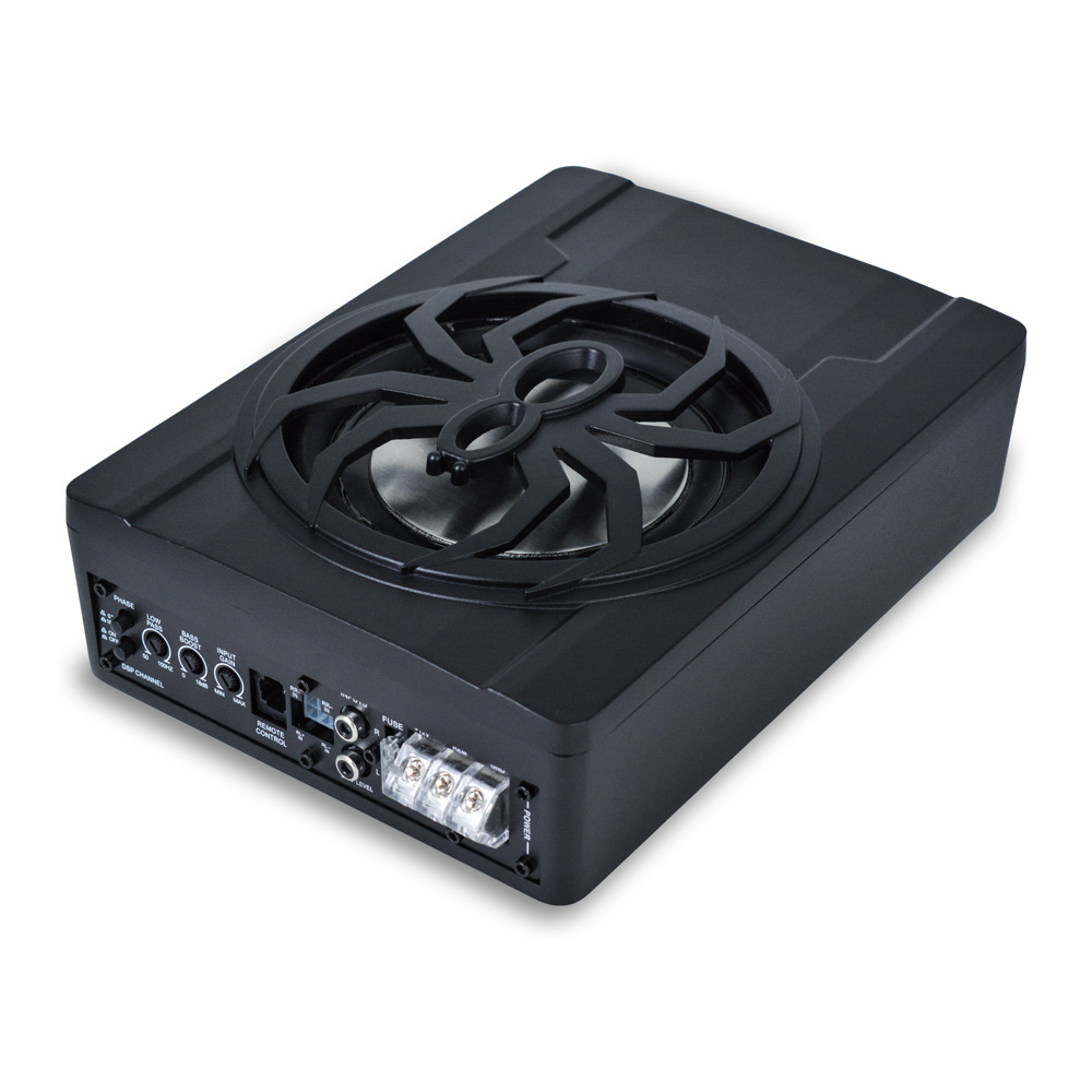Car Modification Spider Car Subwoofer 6inch Subwoofer Modified Ultra-Thin Under-Seat 800W Active Amplifier