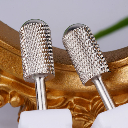 Manufacturer specializes in manicure tungsten steel grinding head polishing and nail removal single cylindrical gold and silver tungsten steel grinding head