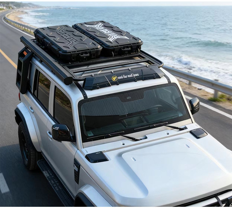 Flat-top three-proof equipment box for off-road vehicles, universal outdoor camping storage luggage box, storage box, tactical box