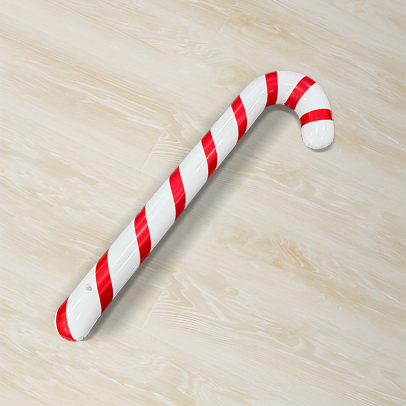 Accesorios de decoración de ambiente de fiesta de Navidad transfronteriza PVC engrosamiento simulación andador juguete interactivo muletas inflables