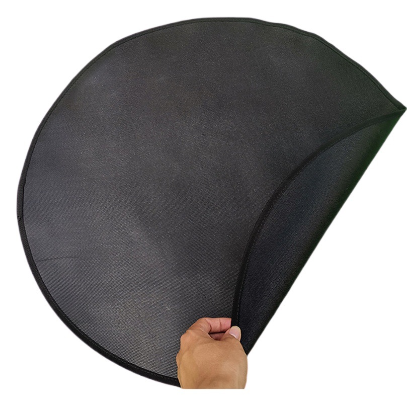 36 pulgadas negro redondo estera ignífuga fuego olla estera de la barbacoa estera de silicona líquida recubierto de fuego estera fábrica al por mayor