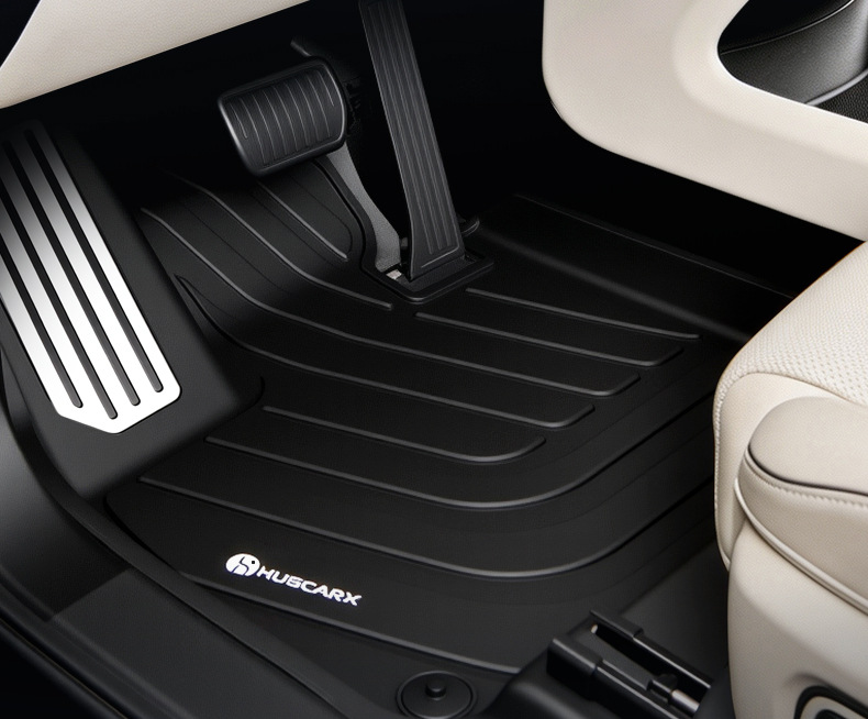 Universal car floor mats, injection-molded TPE material, one-piece design, stain-resistant and easy to clean, suitable for all car models, promotes health and is safe for babies and mothers