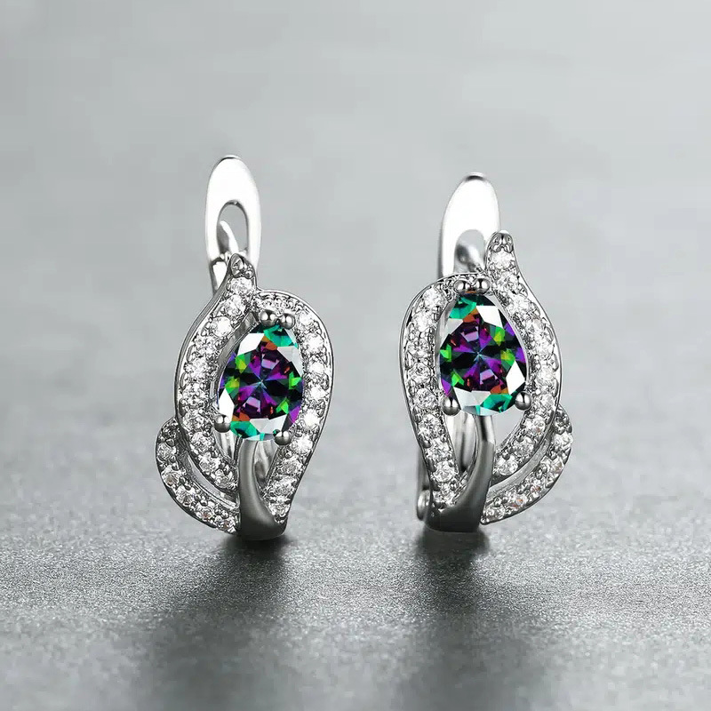 Leaf Design Drop Earrings In Seagrass For Elegant Daily Style_voghion.com