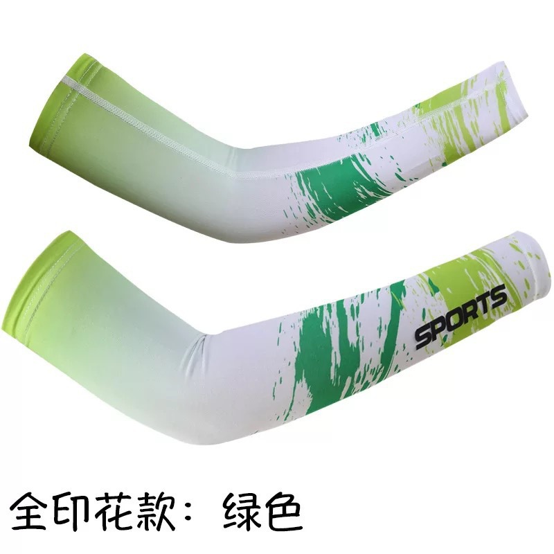 Manga larga de protección solar de verano manga de hielo manga de protección del brazo manga de seda de hielo hombres y mujeres ciclismo protección UV manga de protección del brazo pesca