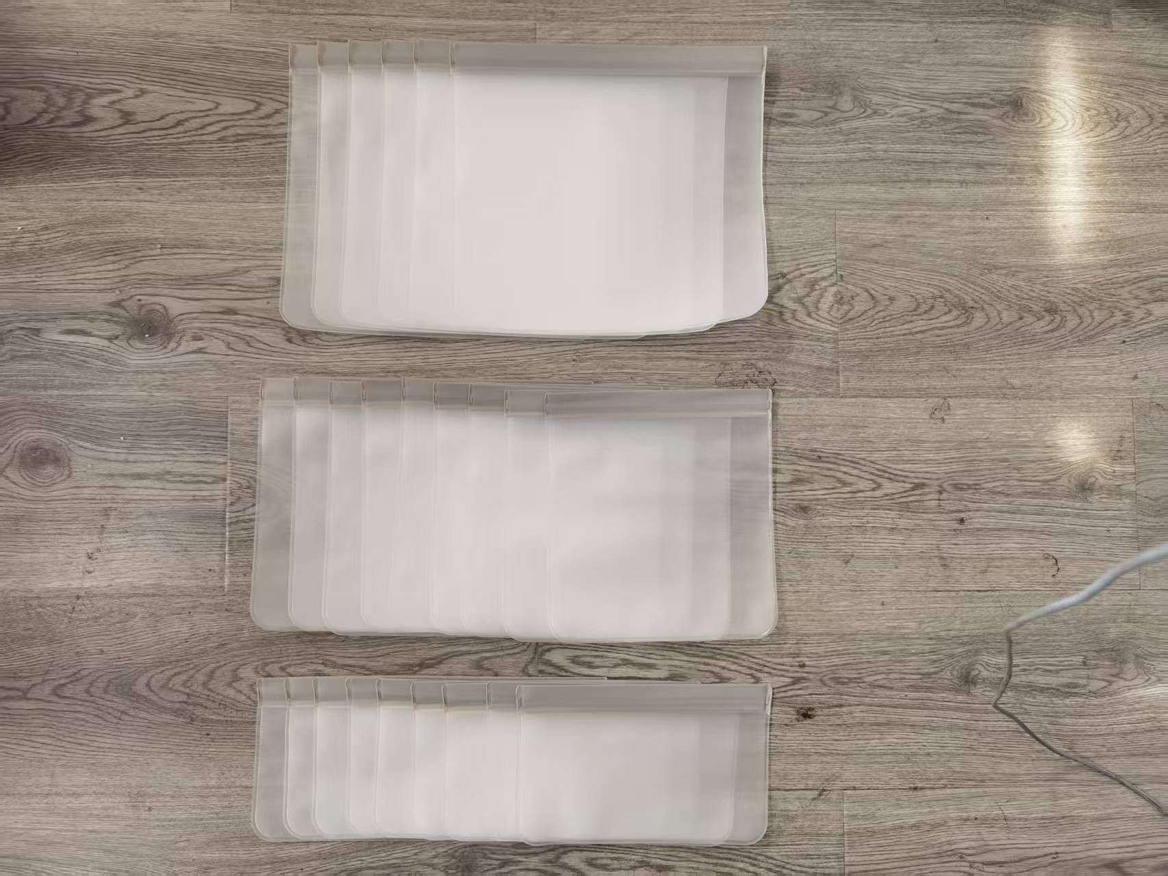 En stock al por mayor PEVA bolsa de almacenamiento de alimentos sándwich fresco-mantenimiento bolsa refrigerador snack cooler bolsa esmerilado sellado EVA