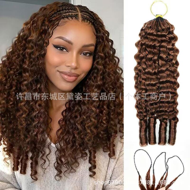 Burmese Curly Feather Crochet Hair Feather Hair Burmese Curly Synthetic Hair Wig