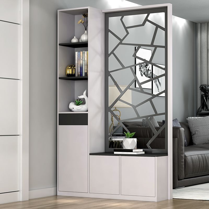 轻奢酒柜玄关柜鞋柜一体现代简约进门间厅柜子欧式客厅屏风隔断柜