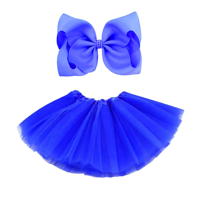 Amazon cinco capas Tutu falda niños más horquilla falda infantil traje accesorios para el cabello princesa vestido joyería caja de regalo al por mayor