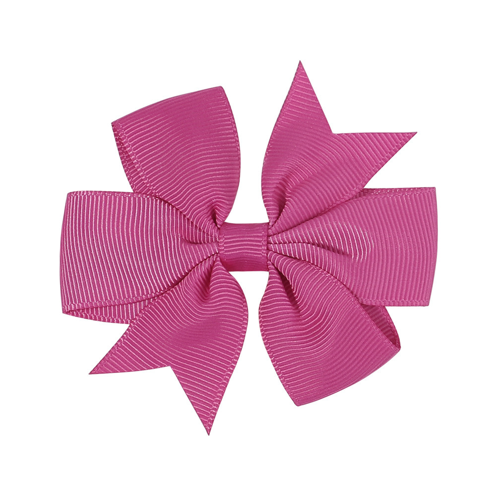 Transfronterizos Europa y América Amazon hecha a mano burbuja de flores para niños cola de golondrina en V ribbed cinta arco clip para el pelo image 35