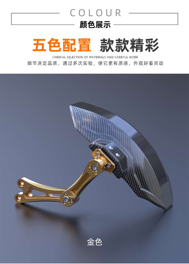 Suitable for calf n1s fender electric car modification accessories nqi/ngt carbon fiber pattern rear fender backing straight up