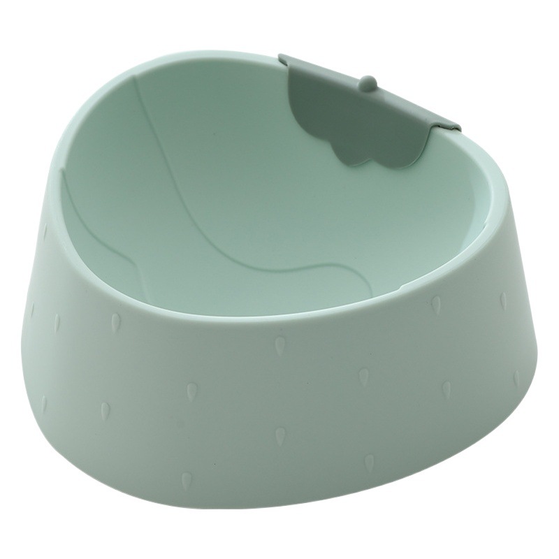 INS estilo fresa tazón transfronterizo al por mayor de dibujos animados gato tazón de fuente de comida tazón de agua gato cuenca Pet Bowl suministros para mascotas