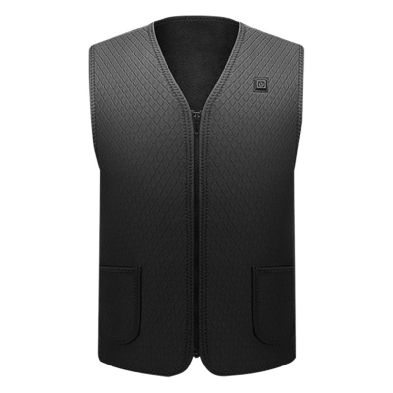 Chaleco de calefacción dedicado transfronterizo USB recargable para hombres y mujeres ropa de calefacción cálida de invierno zona 5 Chaleco de calefacción eléctrica inteligente