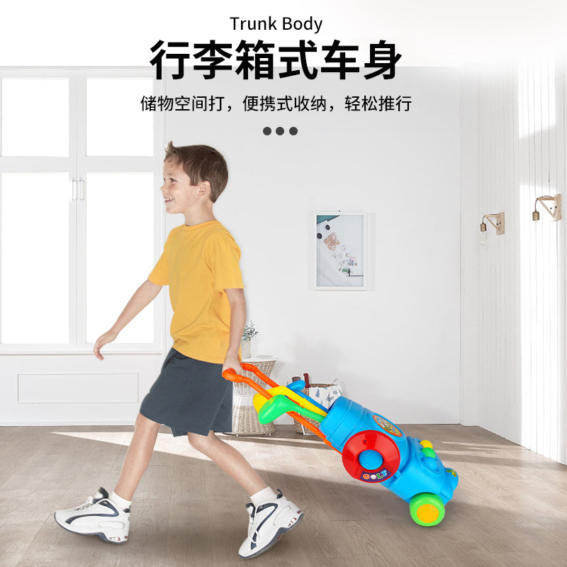 Children's indoor and outdoor play house parent-child interactive fitness sports ball toy simulation golf club set