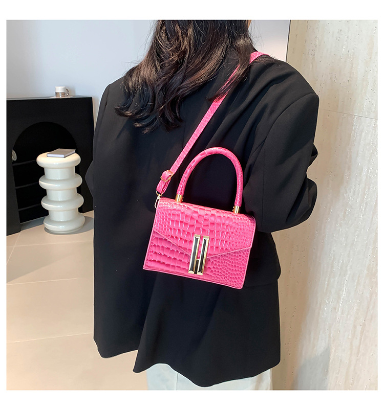 Bellissima, personalizzata, alla moda, borsa a tracolla singola lucida e alla moda da donna, modello 2024, casual e_voghion.com