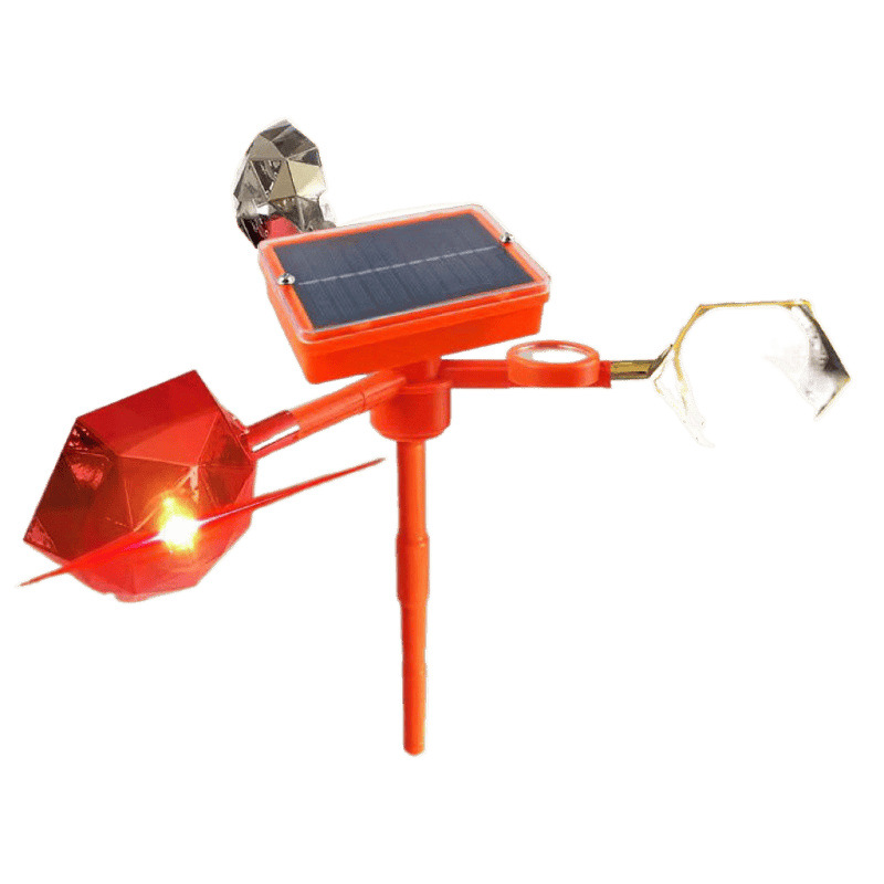 Huerto de voz para expulsar pájaros nuevos tipos de tierras de cultivo energía solar a prueba de pájaros volumen de viento granja al aire libre reflectante image 6