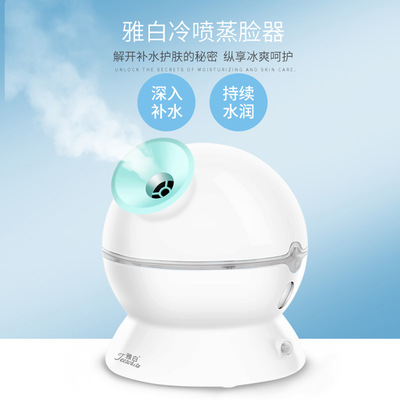 Elegant white Water meter Cold jet machine household Face Humidification Steaming noodle machine Nanometer Replenish water Steaming the face cosmetic instrument