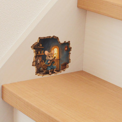 fun-s10--fun-s18組合卡通老鼠洞隨心貼DIY家居裝飾牆貼紙批發