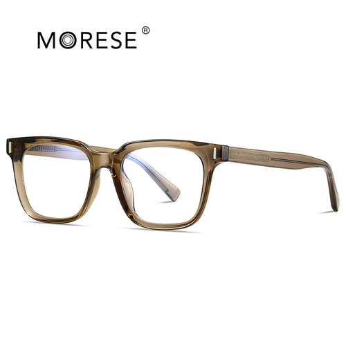 Korean version TR90 imitation plate anti-blue light glasses frame street shooting without makeup rivets large frame flat mirror CP insert 2091