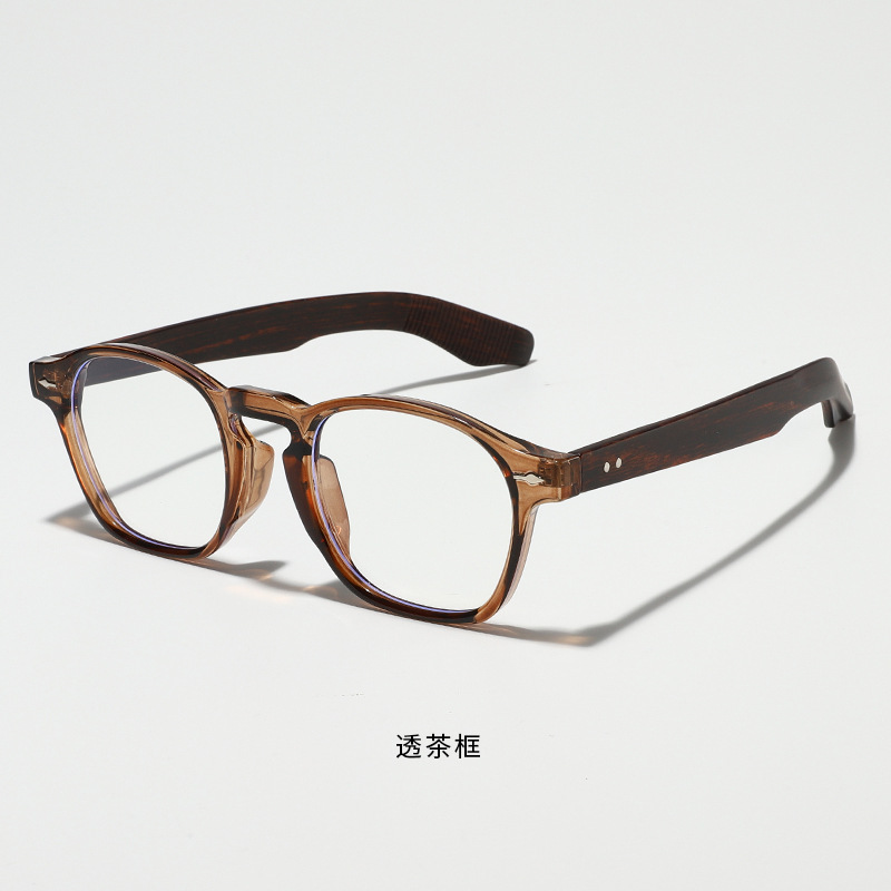 Moda TR90 anteojos de luz azul para hombres y mujeres anteojos de miopía coreana simple inins anteojos de luz plana retro marco de gafas versátil