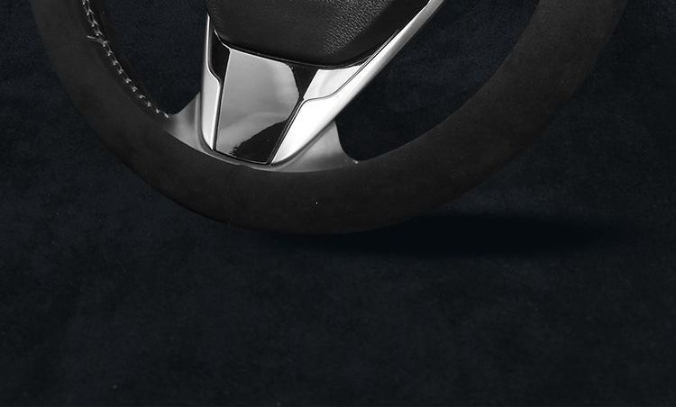 Unisex fur suede steering wheel cover, suitable for all seasons, sweat-absorbent, non-slip, breathable, warm, and stylish