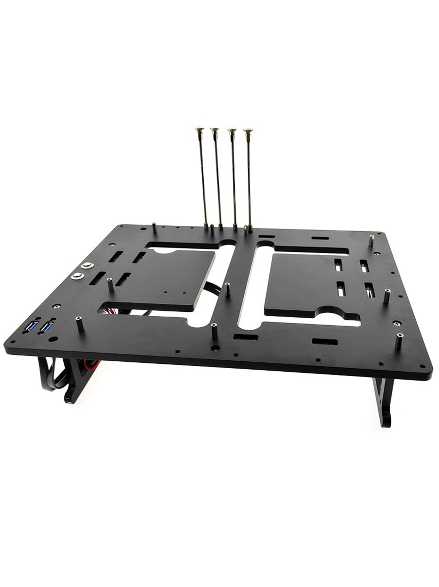 Стенд для сборки JXK Machinery Cool Library K1, открытый корпус для компьютера, платформа для тестирования железа, полностью алюминиевый вертикальный/горизонтальный водяной охладитель