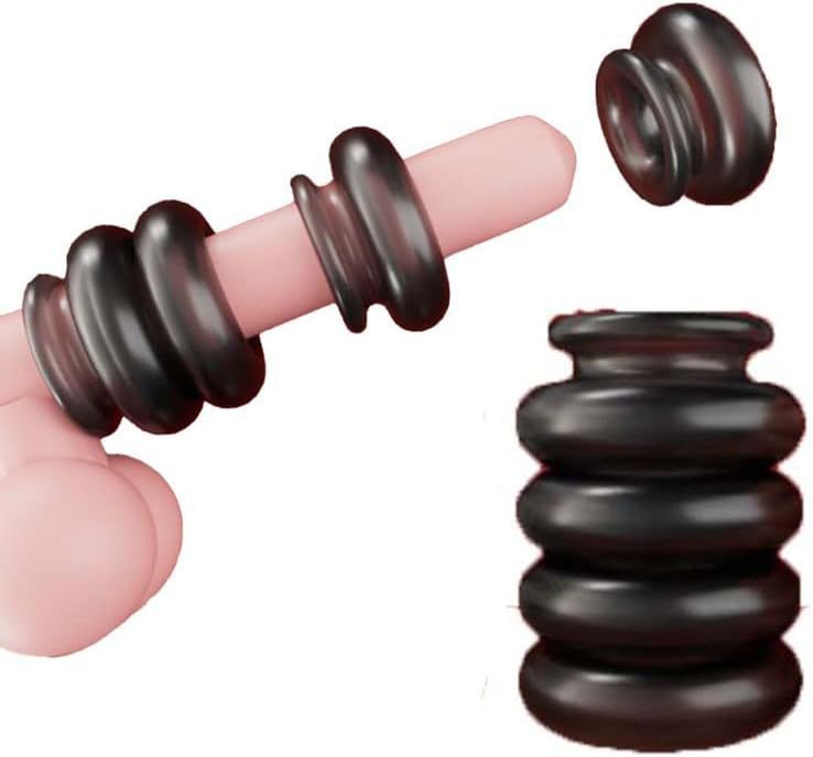 Fancy Lock Ring Series TPE Cock Ring, Slip-on Desensitizing Ring, Blue Mini Style — detail image 33