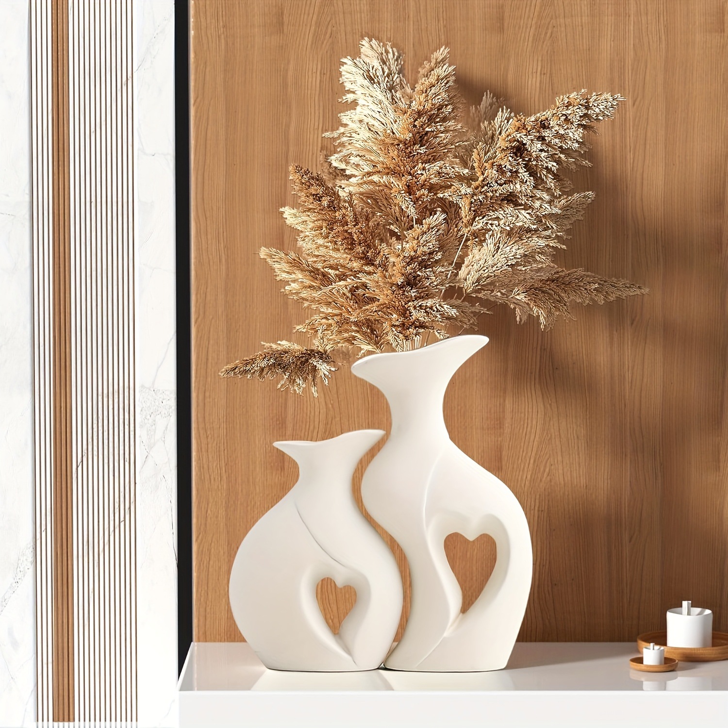 Creative Resin Vase Combination Color Simple Advanced Sense Decorations Ornaments Ins Style Home Living Room Desktop