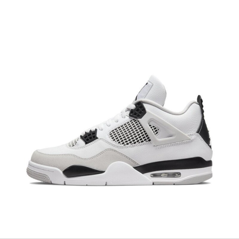 4th generation basketball shoes, unisex retro mid-top sneakers, multi-color spliced cushioned wear-resistant sole casual shoes