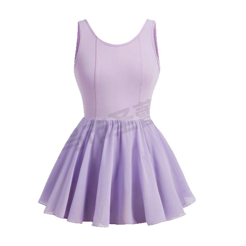 クロスボーダー夏の女の子のダンス服中国舞踊試験練習服クローズドクロッチシフォンプリンセスラインベストドレス|undefined