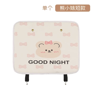 Car Seat Back Anti-Kick Pad, Kidsren's Cartoon Protective Pad, Anti-Dirty Protective Pad for Interior Use, Rear Anti-Kick Pad (Chair back anti-kick pad) - short-anti-kick-pad-xiong-xiaomei