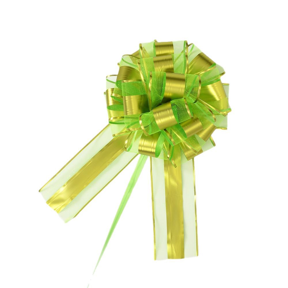 Nuevo 70 nieve mate ajustable bola de flores de Navidad embalaje de regalos de color esférico de color metálico dibujo cinta 7 pulgadas