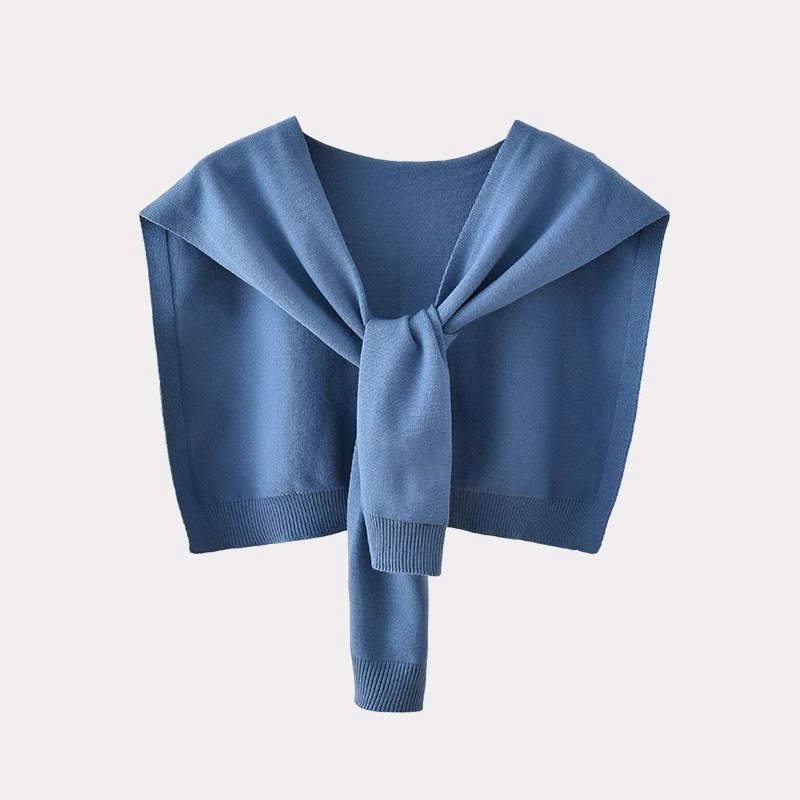 Pequeña capa de punto para mujeres de verano con primavera y otoño nuevo cardigan protector solar hombro delgado capa roja elegante