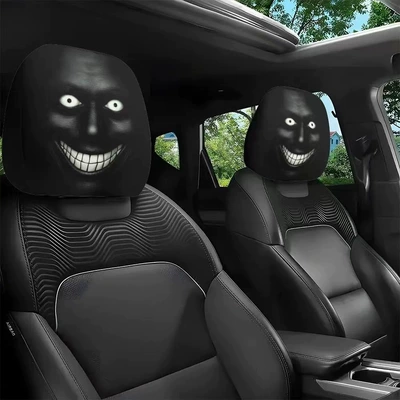 Universal seat cover customers, car seat cover - strange-face-double-sided-printing-1-piece