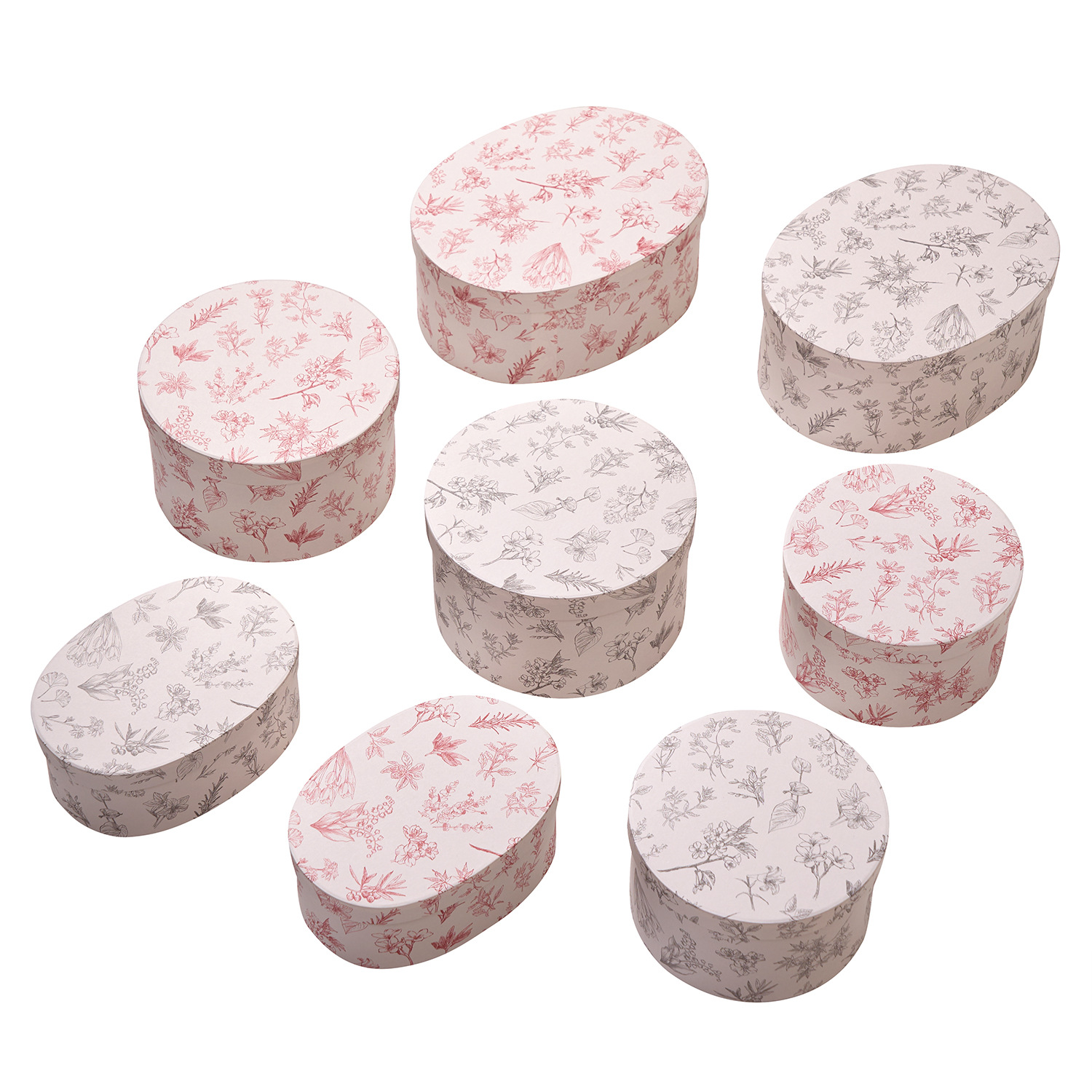 Caja de regalo de souvenirs Caja ovalada Embalaje para hornear Caja de regalo de tiramisú de caramelo Caja de regalo del día de la madre del día de la enfermera