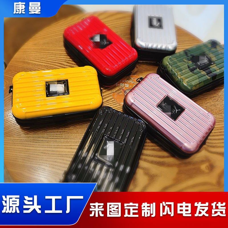Cross-border PC Makeup Cosmetics Bag Middle Large LOGO Hard Shell Mini Cosmetic Bag Shoulder Strap Handbag Gift Cosmetic Bag Cross-border PC Makeup Cosmetics Bag Middle Large LOGO Hard Shell Mini Cosmetic Bag Shoulder Strap Handbag Gift Cosmetic Bag