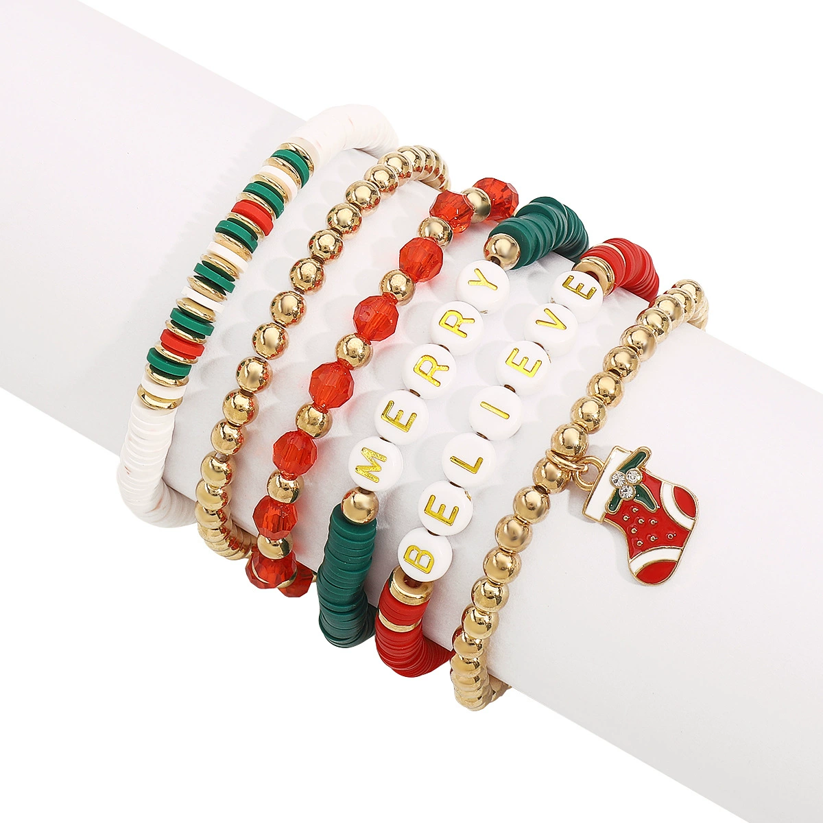 Новогодняя керамика с буквами, бусин bracelet, подвеска, подарок на день рождения