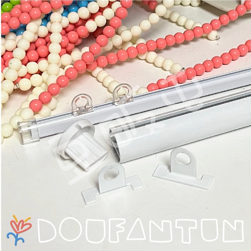 Doufan Village | DIY Handmade Beaded Curtain with Painted Hanging Rod, Decorative Painting Rail, Creative Door Curtain, Home Decor Item.