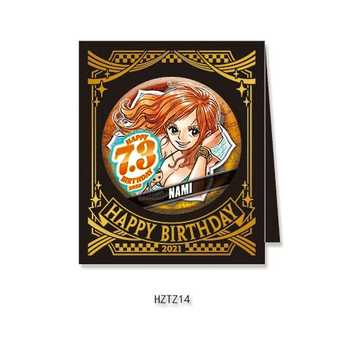 Бейдж дня рождения Comic Factory ONE PIECE Лuffy Zoro Chopper Sanji Nami стойка для бейджей на день рождения