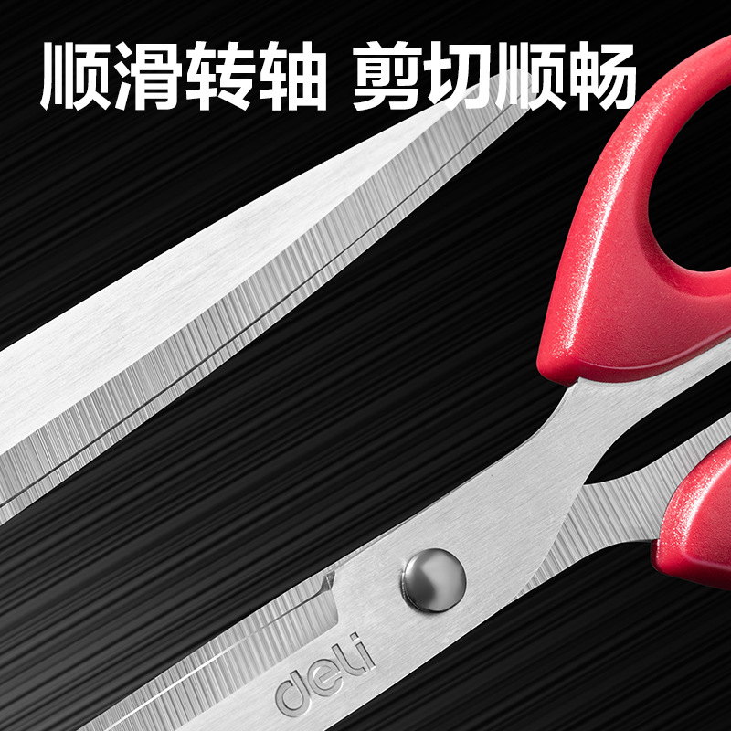 Tjeras de mano, tijeras de papel, suministros de oficina, artesanía de acero inoxidable, cabeza redonda sin punta, tijeras grandes, medianas y pequeñas.