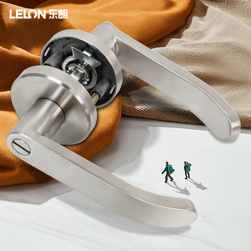 Cerradura de tres barras americana personalizada OEM Cerradura de canal Cerradura de puerta 304 de acero inoxidable Fabricante de cerradura de manija esférica especial transfronteriza