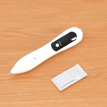 小白点痣笔扫斑笔电动美容点斑笔液晶微型纹绣激光脸部美容仪迷你