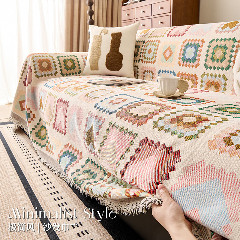 Modern Style Sofa Cover Cloth 2025 New Four-Season Universal Sofa Cushion Cloth Non-Slip One-Piece Full Cover Sofa Towel