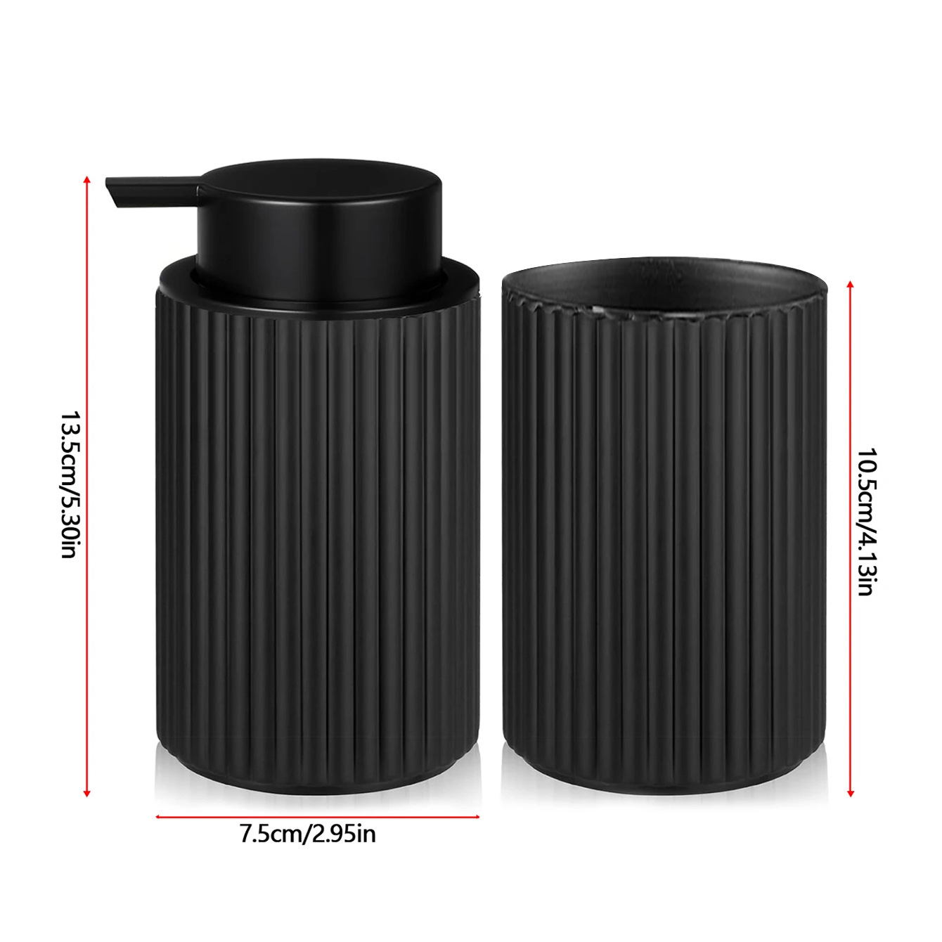 Juego de Accesorios de Baño de Plástico Set de 2 piezas para Baño image 4