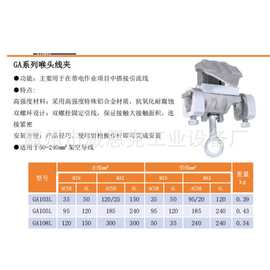 GA-108铝合金带电作业线夹10KV高压配电网引流猴头线夹