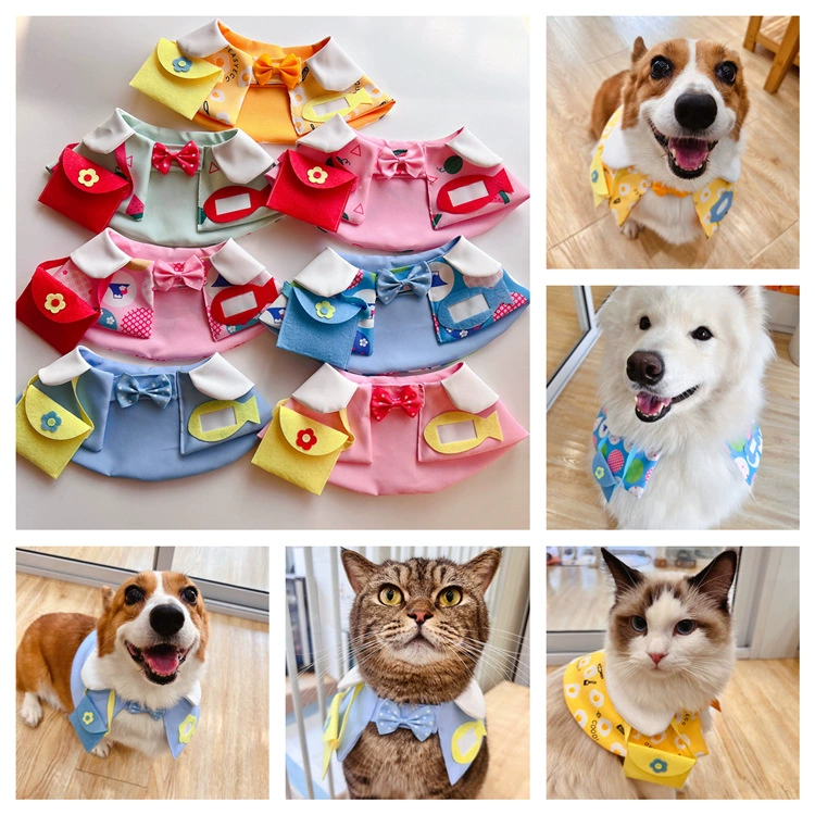 Весной и летом новый крутой водонепроницаемый шарф для кошек и собак, шарф, шарф, шаль, плащ, шарф, регулируемый трансграничный Amazon