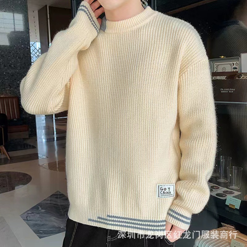 2022 Autumn and winter new stylish thick pullover sweaters for men and warm wool sweaters, wholesale from foreign trade sources at street stalls pic 18
