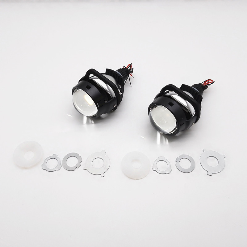 Nueva versión de controlador incorporada de 2,5 pulgadas lente de doble luz del faro del automóvil