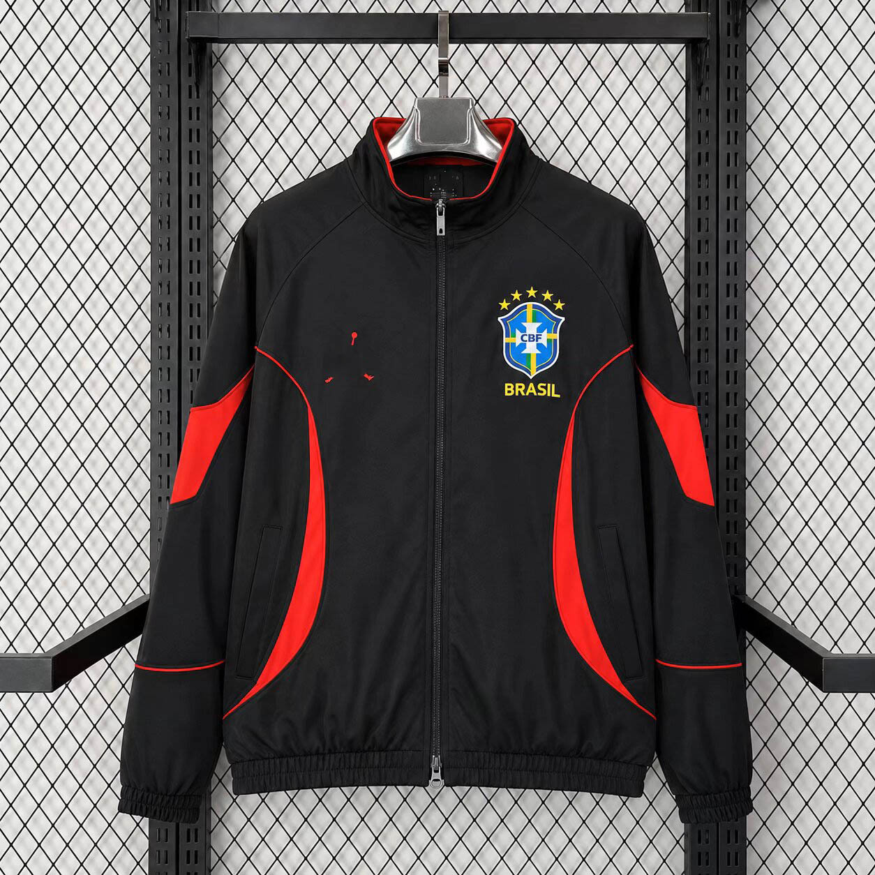Nueva chaqueta de fútbol de doble cara chaqueta de asalto chaqueta de algodón Brasil París Arsenal Alemania BairbaL chaqueta impermeable image 61