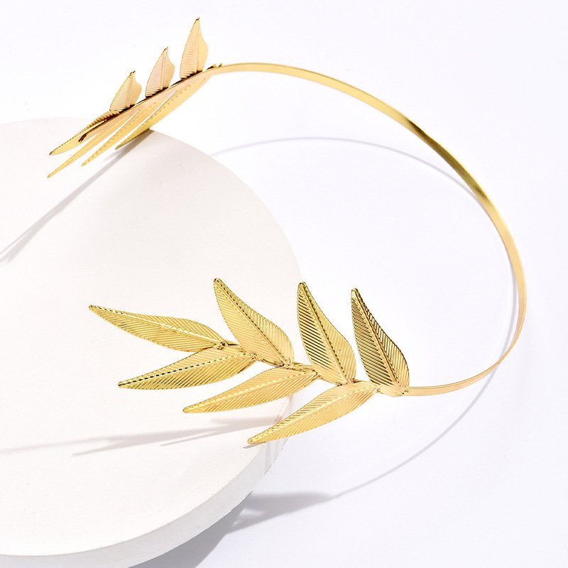 Simple Style Leaf Alloy Hair Band 1 Piece display picture 5