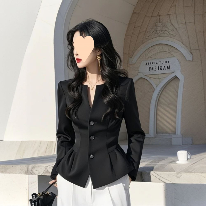 衬衣女2025春季新款高端轻奢别致绝美法式气质大码衬衫短款外套|undefined